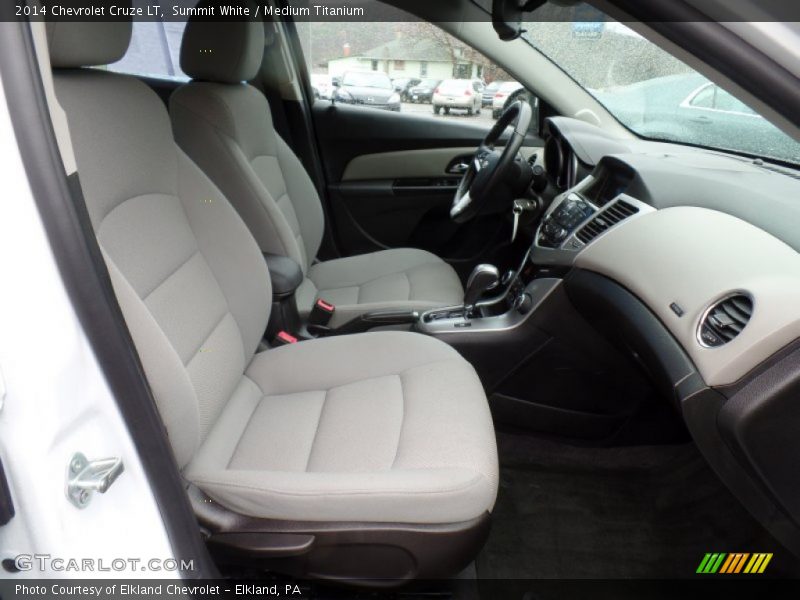 Summit White / Medium Titanium 2014 Chevrolet Cruze LT