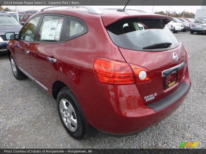 Cayenne Red / Black 2014 Nissan Rogue Select S