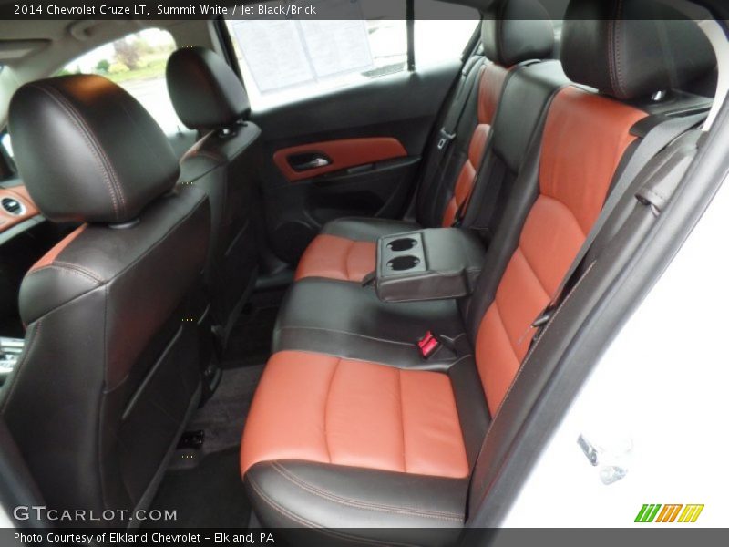 Summit White / Jet Black/Brick 2014 Chevrolet Cruze LT