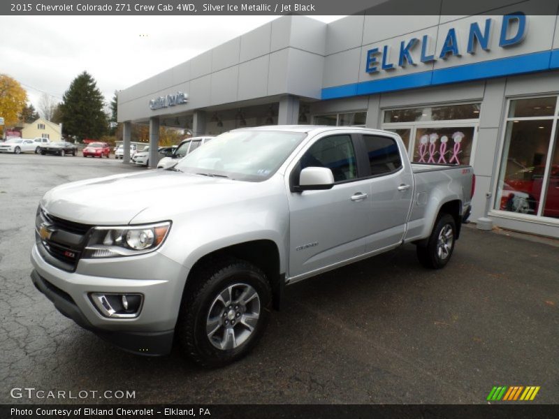 Silver Ice Metallic / Jet Black 2015 Chevrolet Colorado Z71 Crew Cab 4WD
