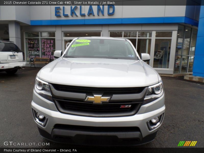 Silver Ice Metallic / Jet Black 2015 Chevrolet Colorado Z71 Crew Cab 4WD