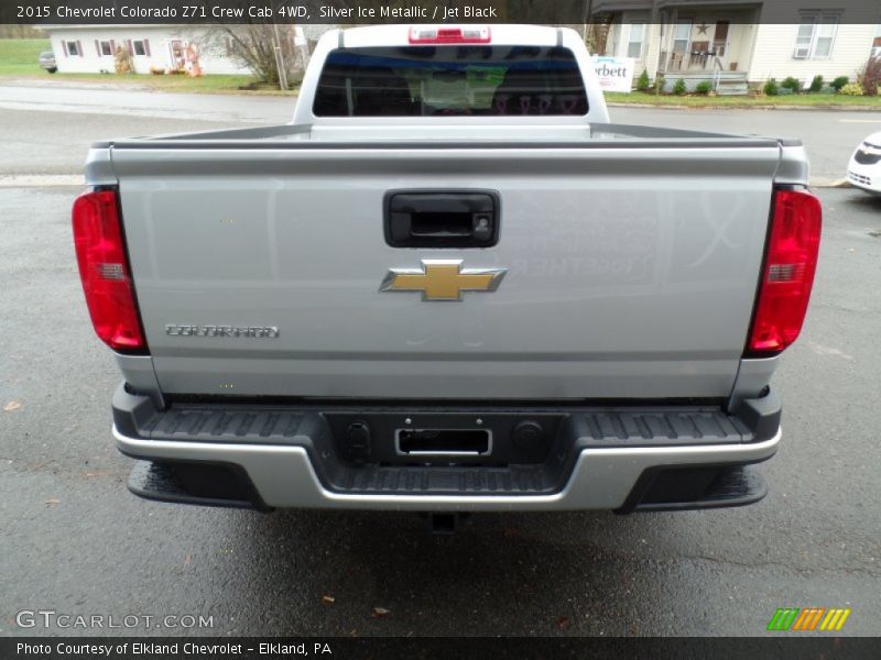 Silver Ice Metallic / Jet Black 2015 Chevrolet Colorado Z71 Crew Cab 4WD