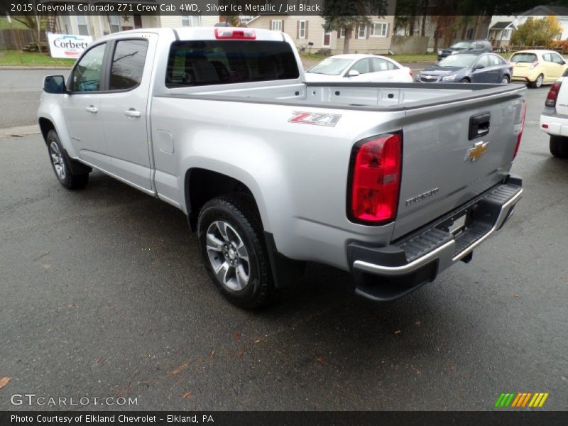 Silver Ice Metallic / Jet Black 2015 Chevrolet Colorado Z71 Crew Cab 4WD