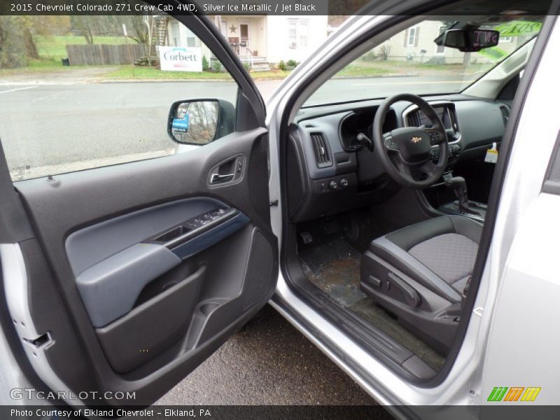 Silver Ice Metallic / Jet Black 2015 Chevrolet Colorado Z71 Crew Cab 4WD