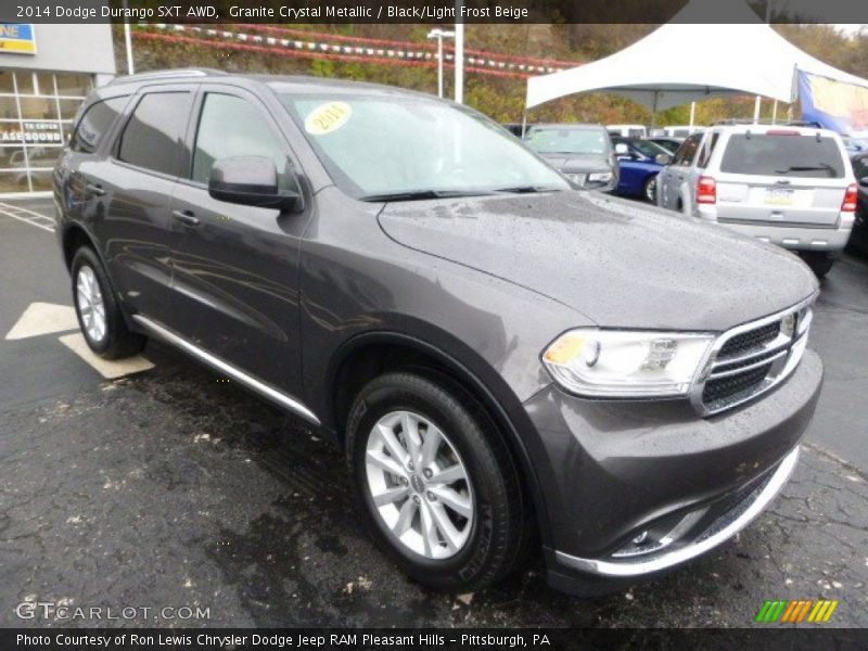 Granite Crystal Metallic / Black/Light Frost Beige 2014 Dodge Durango SXT AWD