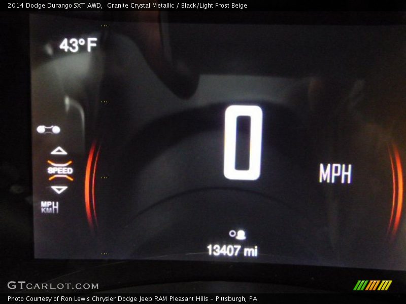 Granite Crystal Metallic / Black/Light Frost Beige 2014 Dodge Durango SXT AWD