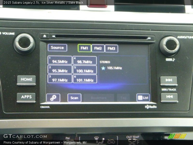 Ice Silver Metallic / Slate Black 2015 Subaru Legacy 2.5i