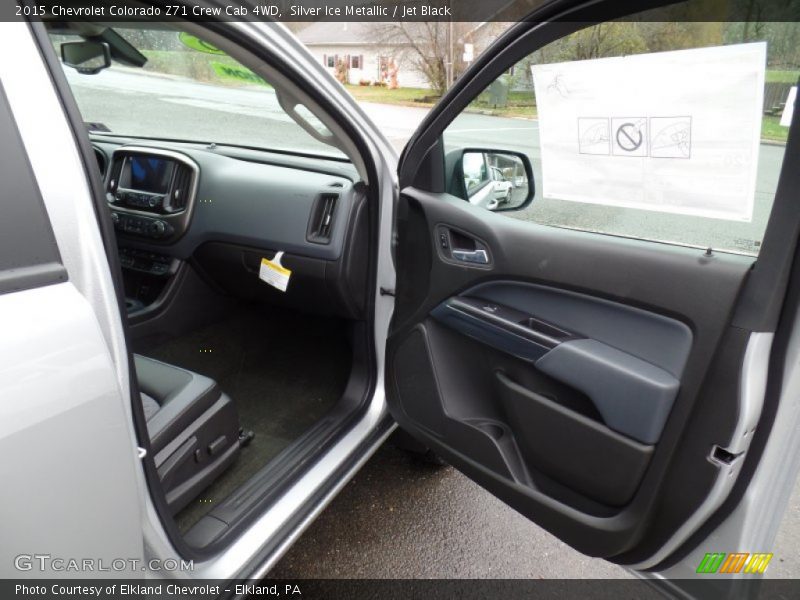 Silver Ice Metallic / Jet Black 2015 Chevrolet Colorado Z71 Crew Cab 4WD