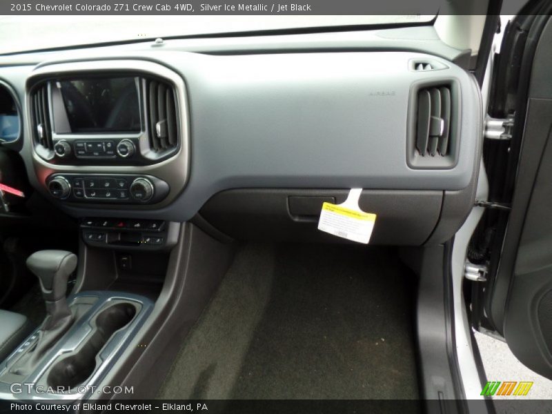 Silver Ice Metallic / Jet Black 2015 Chevrolet Colorado Z71 Crew Cab 4WD