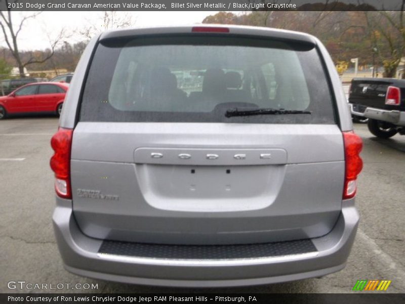 Billet Silver Metallic / Black/Light Graystone 2015 Dodge Grand Caravan American Value Package