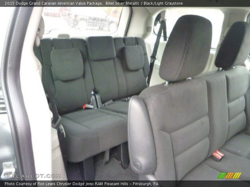 Billet Silver Metallic / Black/Light Graystone 2015 Dodge Grand Caravan American Value Package