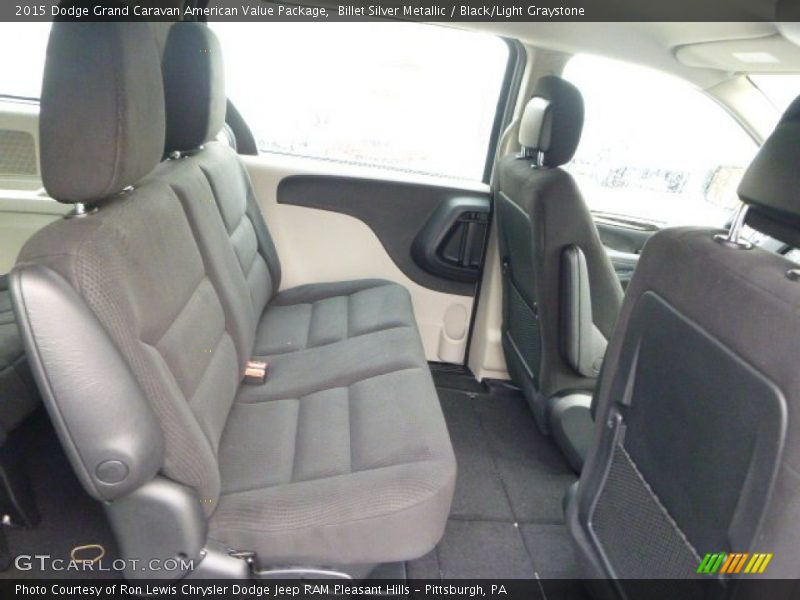 Billet Silver Metallic / Black/Light Graystone 2015 Dodge Grand Caravan American Value Package