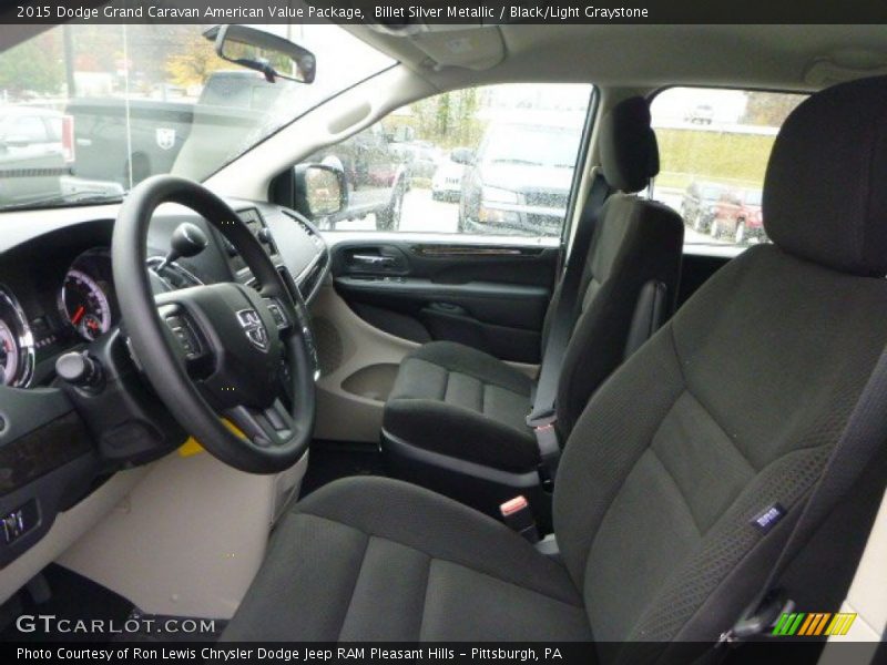 Front Seat of 2015 Grand Caravan American Value Package
