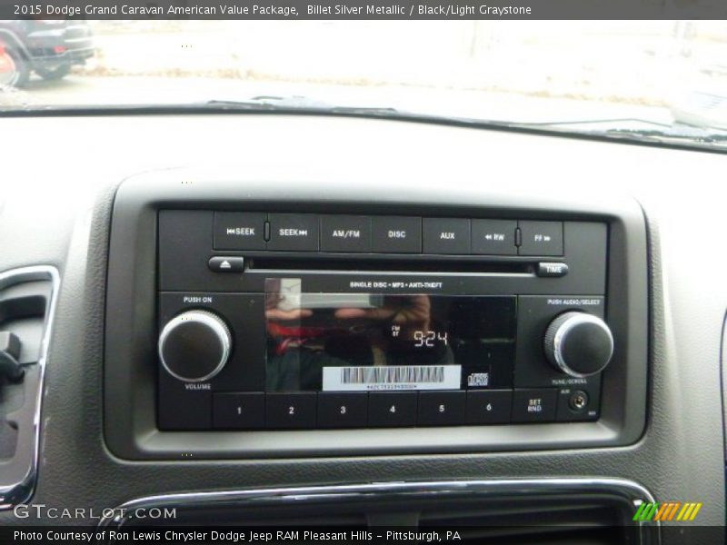 Audio System of 2015 Grand Caravan American Value Package