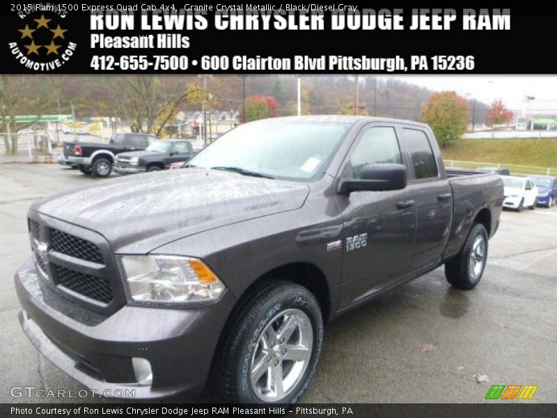 Granite Crystal Metallic / Black/Diesel Gray 2015 Ram 1500 Express Quad Cab 4x4