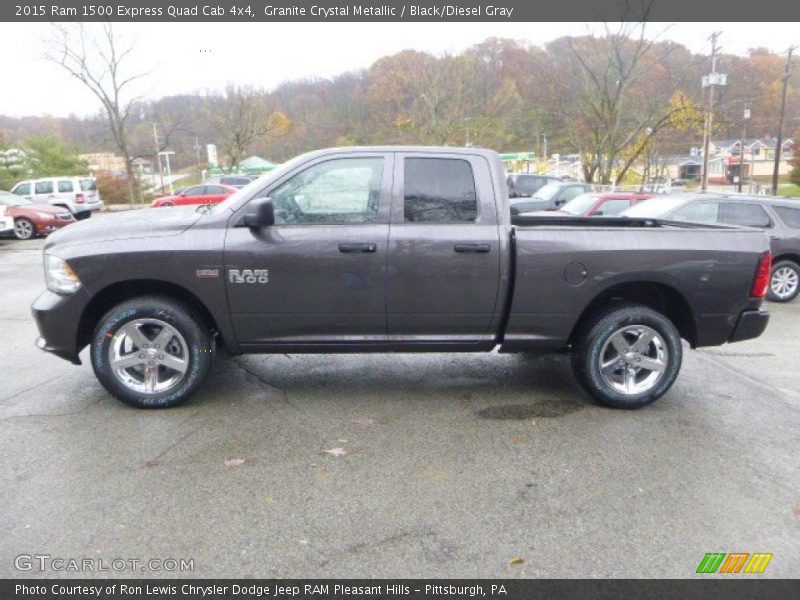 Granite Crystal Metallic / Black/Diesel Gray 2015 Ram 1500 Express Quad Cab 4x4