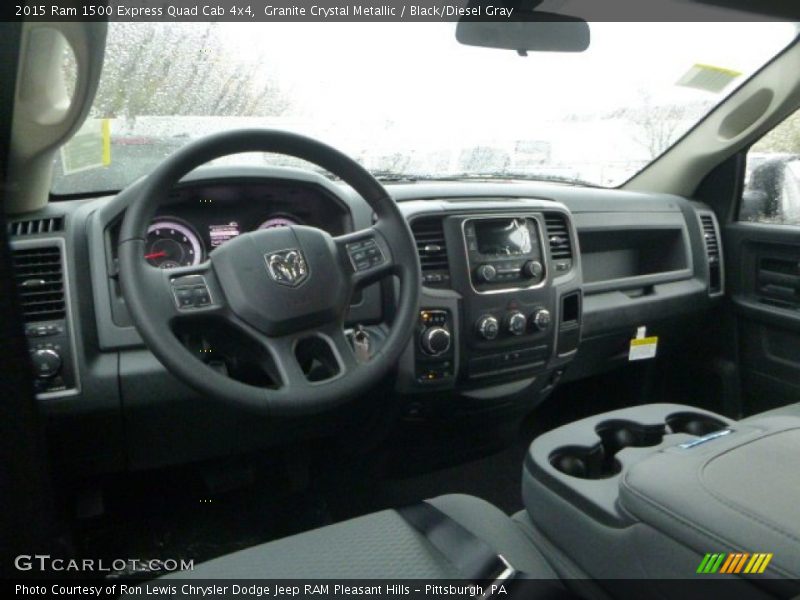 Granite Crystal Metallic / Black/Diesel Gray 2015 Ram 1500 Express Quad Cab 4x4