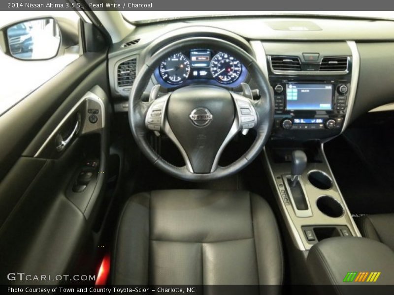 Pearl White / Charcoal 2014 Nissan Altima 3.5 SL