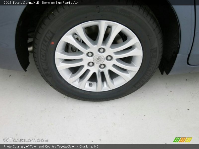 Shoreline Blue Pearl / Ash 2015 Toyota Sienna XLE