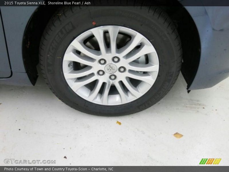 Shoreline Blue Pearl / Ash 2015 Toyota Sienna XLE