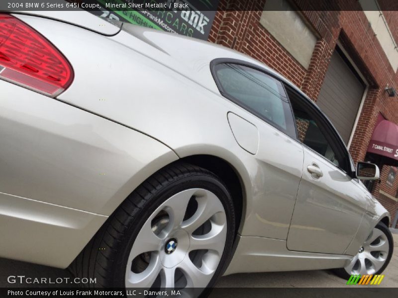 Mineral Silver Metallic / Black 2004 BMW 6 Series 645i Coupe