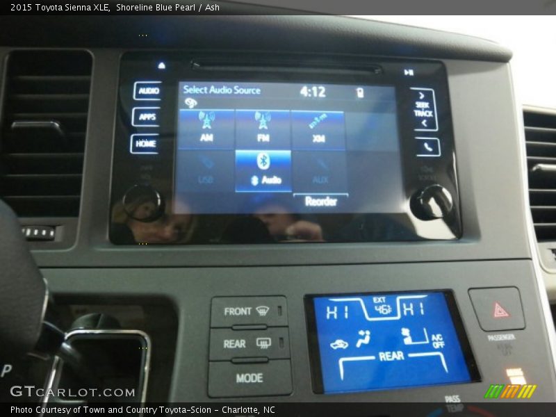 Shoreline Blue Pearl / Ash 2015 Toyota Sienna XLE