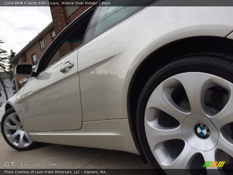 Mineral Silver Metallic / Black 2004 BMW 6 Series 645i Coupe