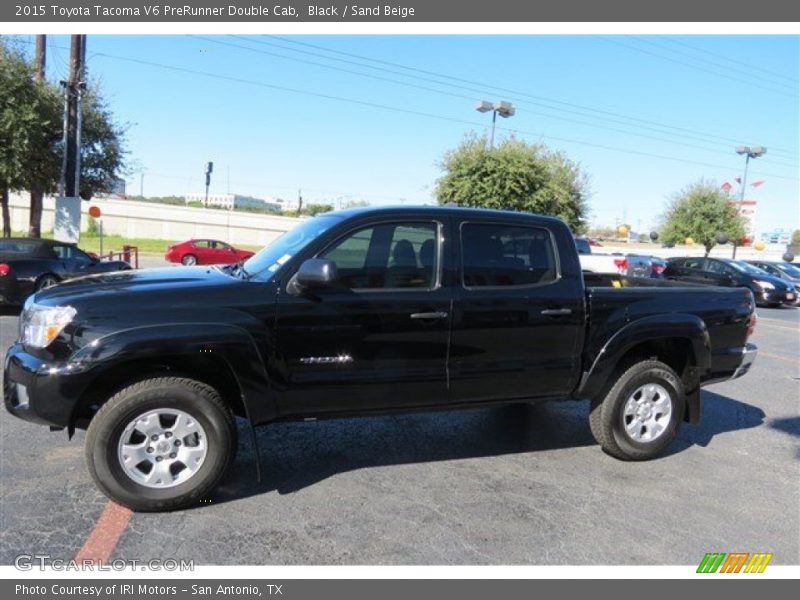 Black / Sand Beige 2015 Toyota Tacoma V6 PreRunner Double Cab