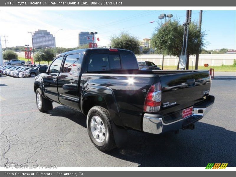 Black / Sand Beige 2015 Toyota Tacoma V6 PreRunner Double Cab