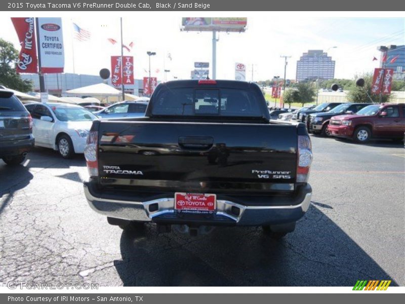 Black / Sand Beige 2015 Toyota Tacoma V6 PreRunner Double Cab