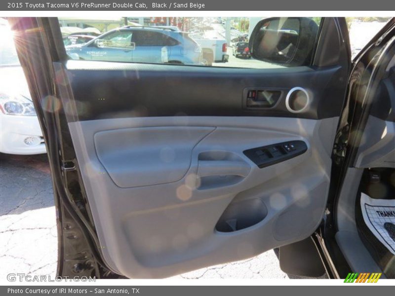 Black / Sand Beige 2015 Toyota Tacoma V6 PreRunner Double Cab