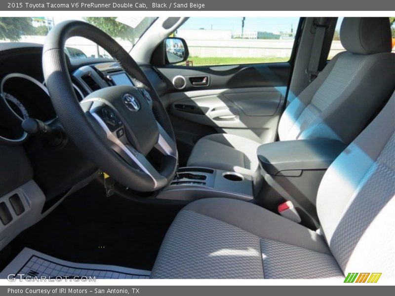 Black / Sand Beige 2015 Toyota Tacoma V6 PreRunner Double Cab