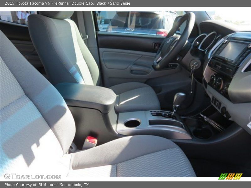Black / Sand Beige 2015 Toyota Tacoma V6 PreRunner Double Cab
