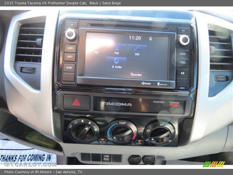 Black / Sand Beige 2015 Toyota Tacoma V6 PreRunner Double Cab