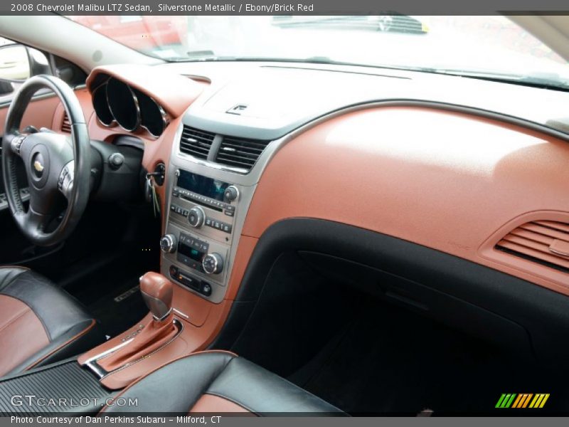 Silverstone Metallic / Ebony/Brick Red 2008 Chevrolet Malibu LTZ Sedan