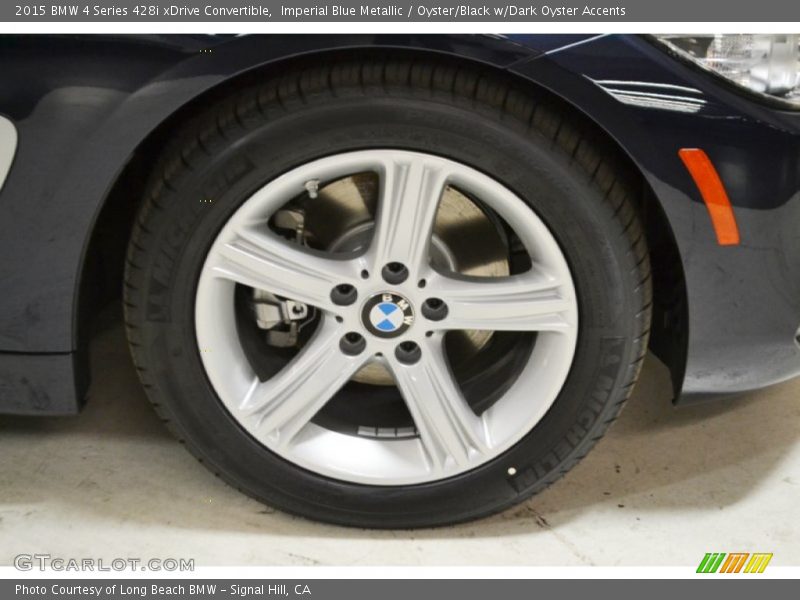 Imperial Blue Metallic / Oyster/Black w/Dark Oyster Accents 2015 BMW 4 Series 428i xDrive Convertible