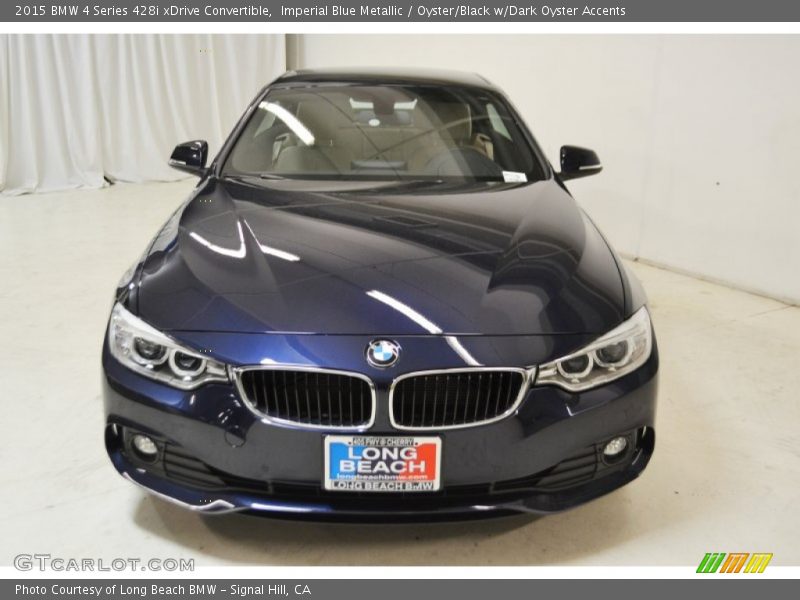 Imperial Blue Metallic / Oyster/Black w/Dark Oyster Accents 2015 BMW 4 Series 428i xDrive Convertible