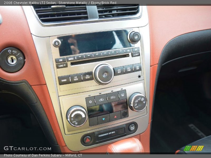 Silverstone Metallic / Ebony/Brick Red 2008 Chevrolet Malibu LTZ Sedan