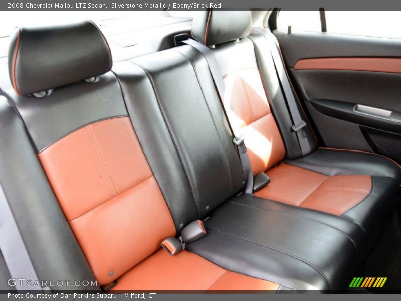 Silverstone Metallic / Ebony/Brick Red 2008 Chevrolet Malibu LTZ Sedan