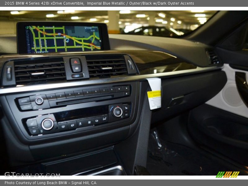 Imperial Blue Metallic / Oyster/Black w/Dark Oyster Accents 2015 BMW 4 Series 428i xDrive Convertible