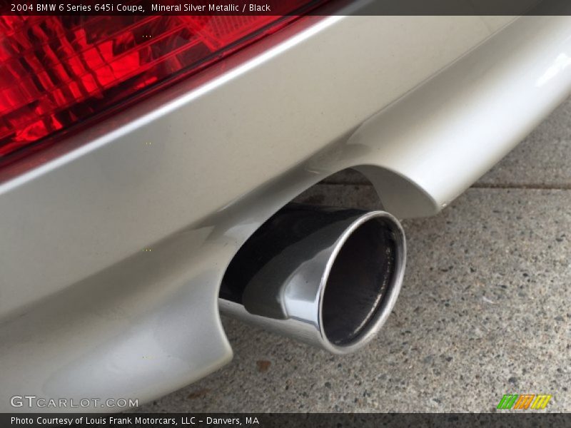 Mineral Silver Metallic / Black 2004 BMW 6 Series 645i Coupe
