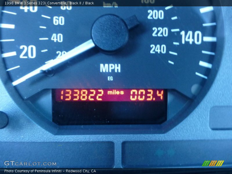 Black II / Black 1998 BMW 3 Series 323i Convertible
