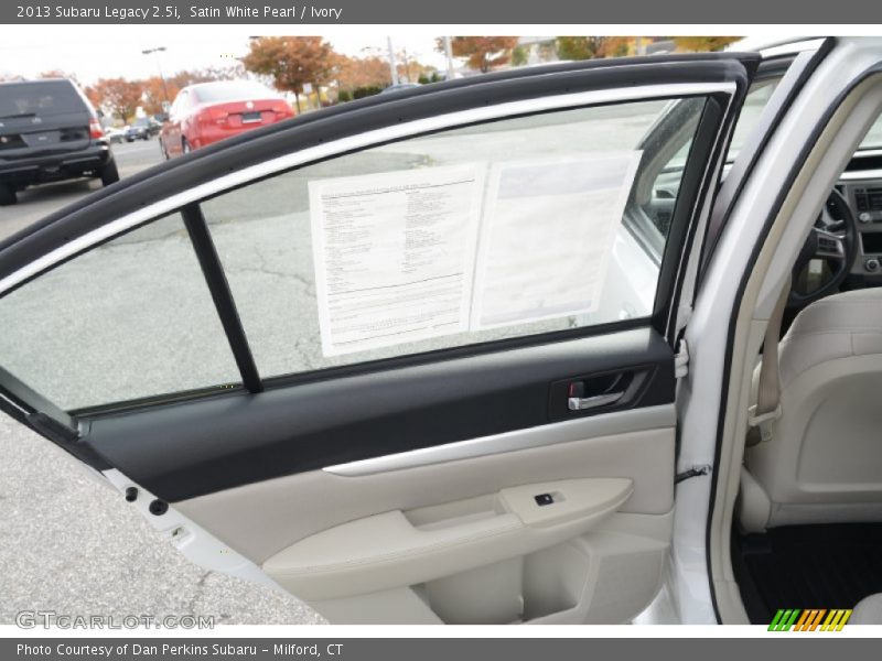 Satin White Pearl / Ivory 2013 Subaru Legacy 2.5i