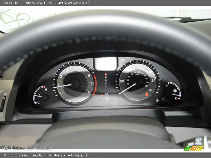 Alabaster Silver Metallic / Truffle 2015 Honda Odyssey EX-L