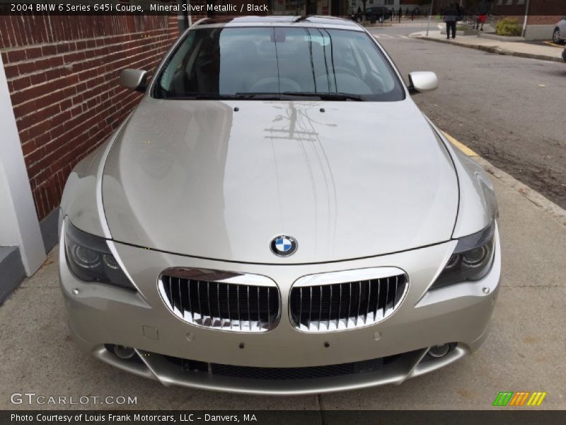 Mineral Silver Metallic / Black 2004 BMW 6 Series 645i Coupe