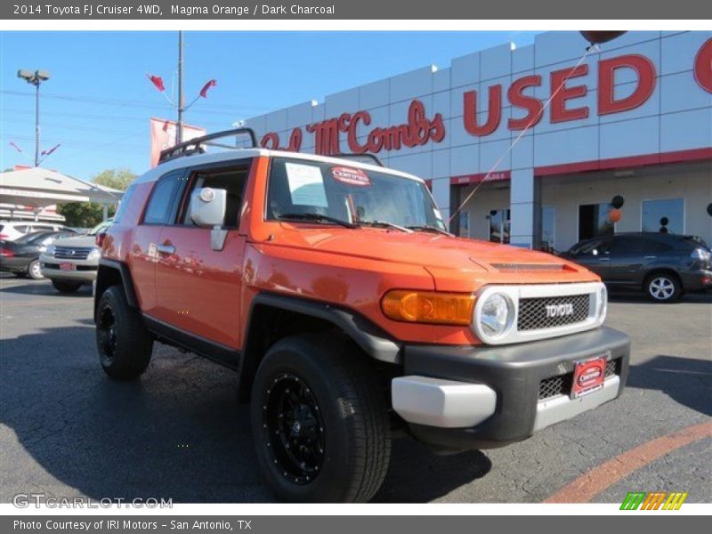 Magma Orange / Dark Charcoal 2014 Toyota FJ Cruiser 4WD