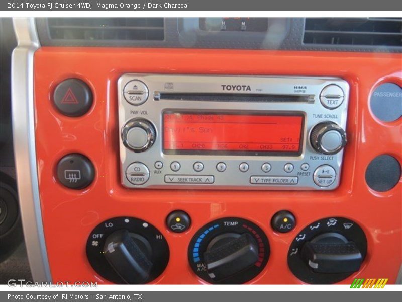 Magma Orange / Dark Charcoal 2014 Toyota FJ Cruiser 4WD