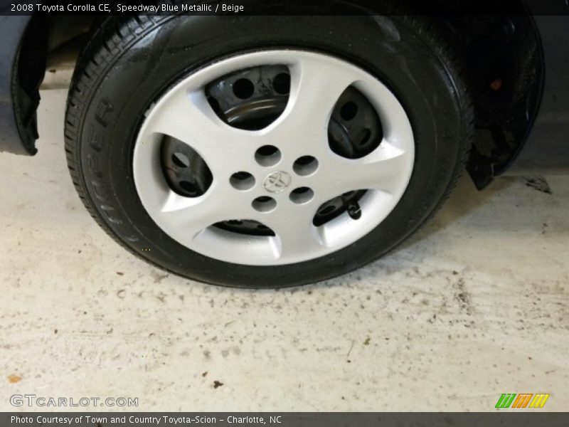 Speedway Blue Metallic / Beige 2008 Toyota Corolla CE