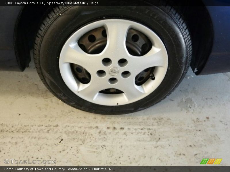 Speedway Blue Metallic / Beige 2008 Toyota Corolla CE