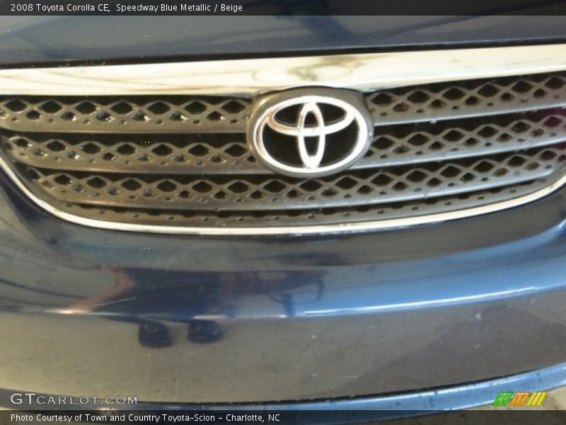 Speedway Blue Metallic / Beige 2008 Toyota Corolla CE